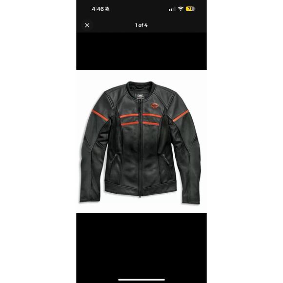 Harley-Davidson Women's Brawler Leather Jacket - 98007-21VW - Picture 5 of 12